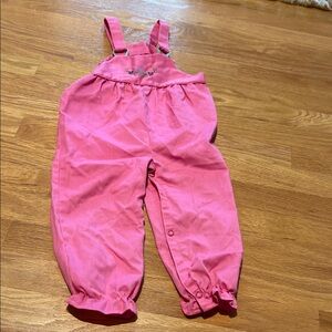 Vintage Winnie The Pooh Pink Kids Overalls 12-18 months